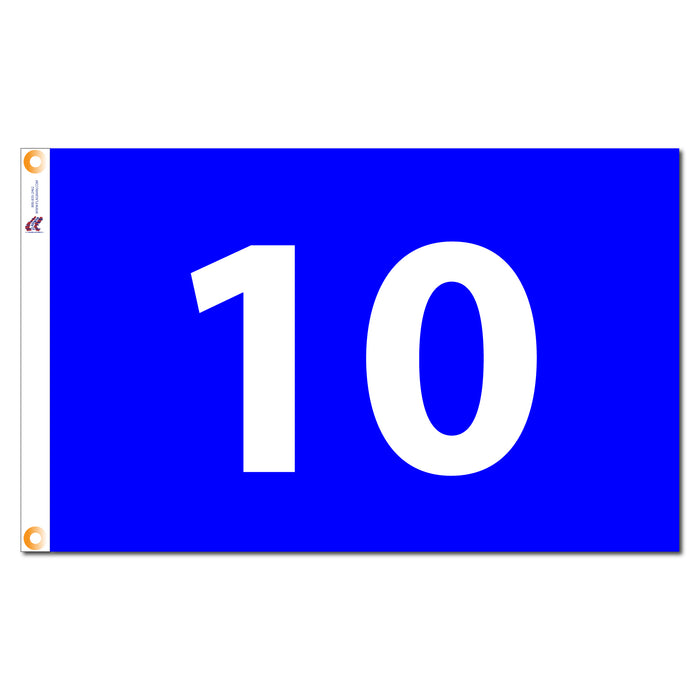 Individual Numbered Golf Flags with Grommets