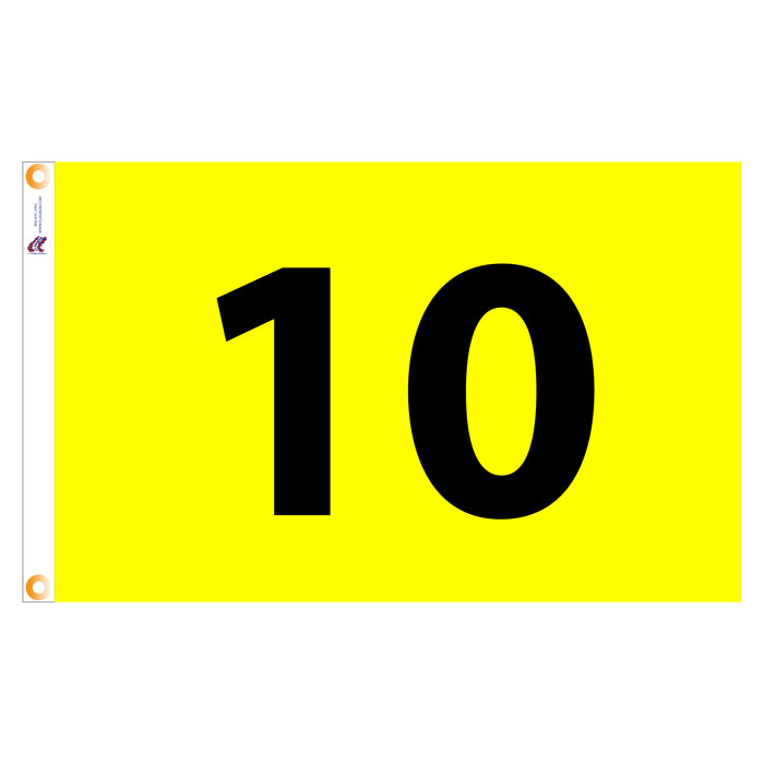 Individual Numbered Golf Flags with Grommets