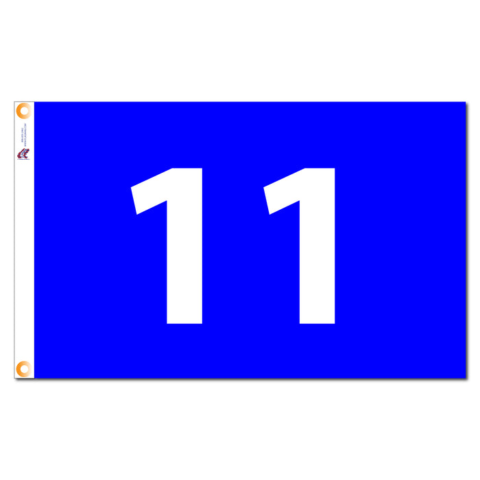 Individual Numbered Golf Flags with Grommets