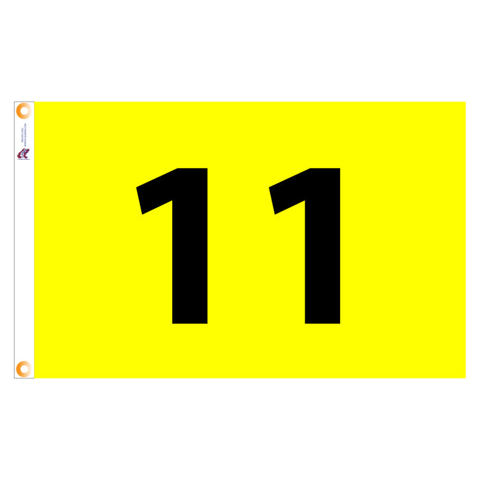 Individual Numbered Golf Flags with Grommets