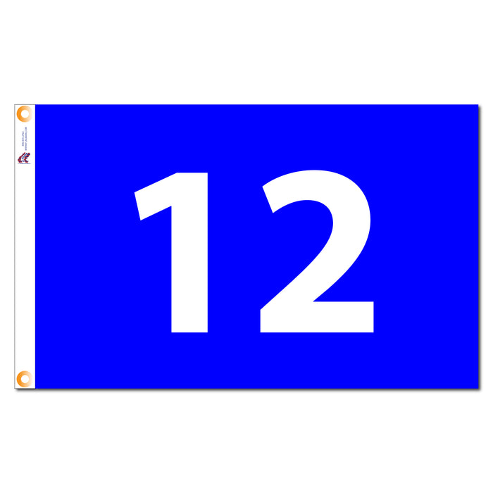 Individual Numbered Golf Flags with Grommets