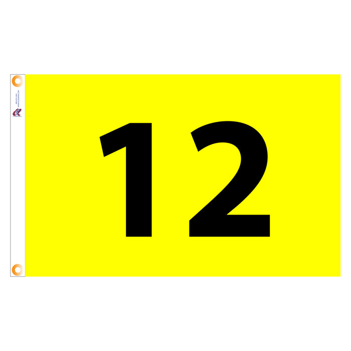 Individual Numbered Golf Flags with Grommets