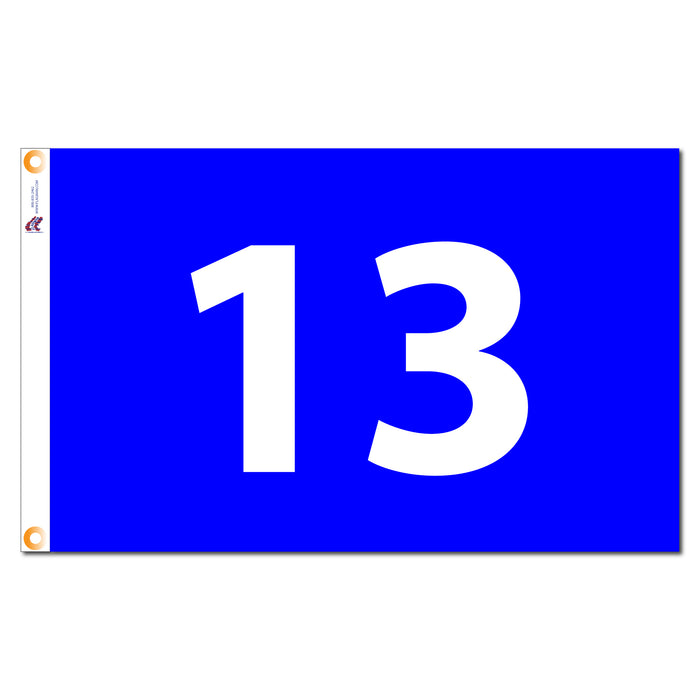 Individual Numbered Golf Flags with Grommets