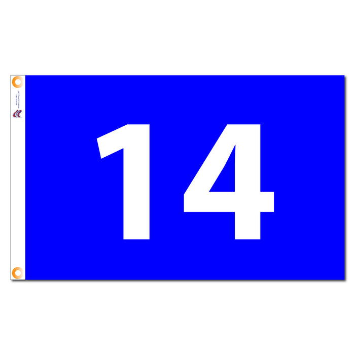 Individual Numbered Golf Flags with Grommets