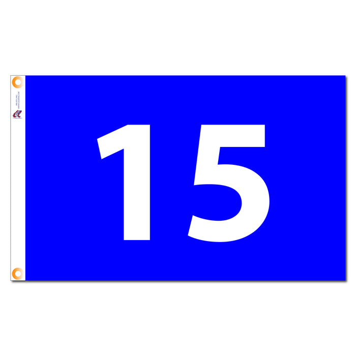 Individual Numbered Golf Flags with Grommets