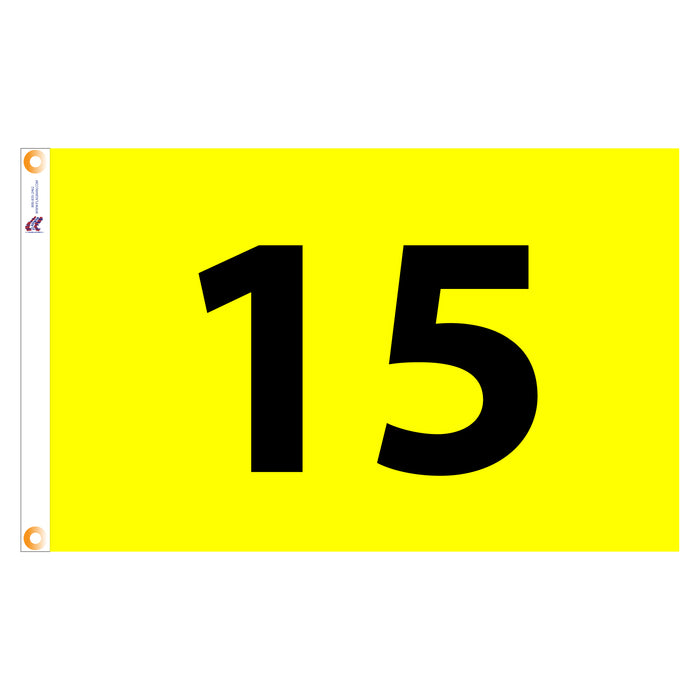 Individual Numbered Golf Flags with Grommets