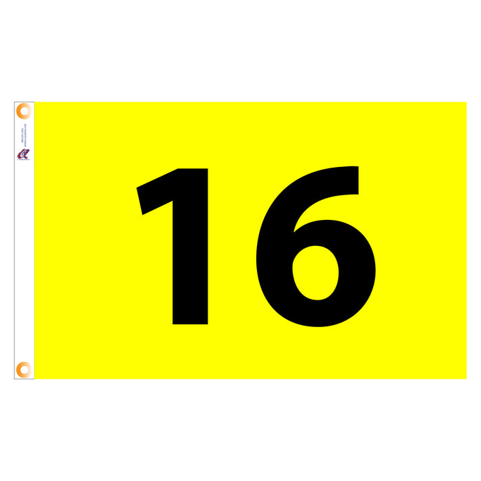 Individual Numbered Golf Flags with Grommets