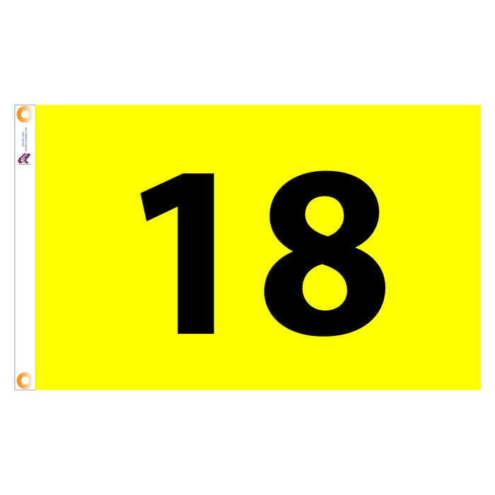 Individual Numbered Golf Flags with Grommets