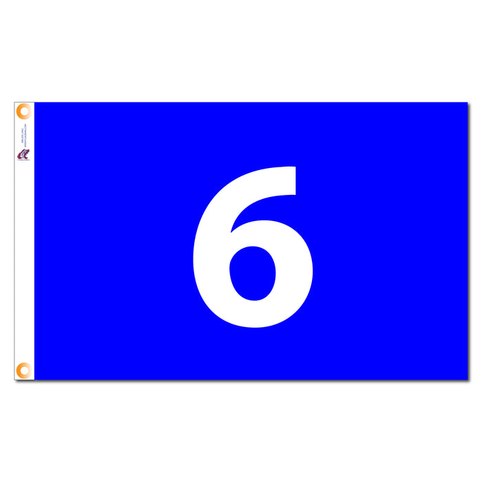 Individual Numbered Golf Flags with Grommets