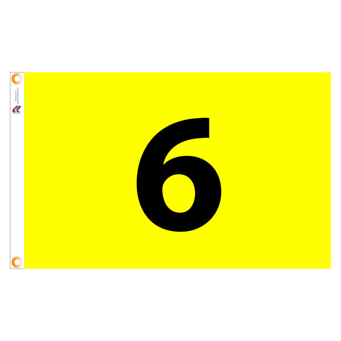 Individual Numbered Golf Flags with Grommets