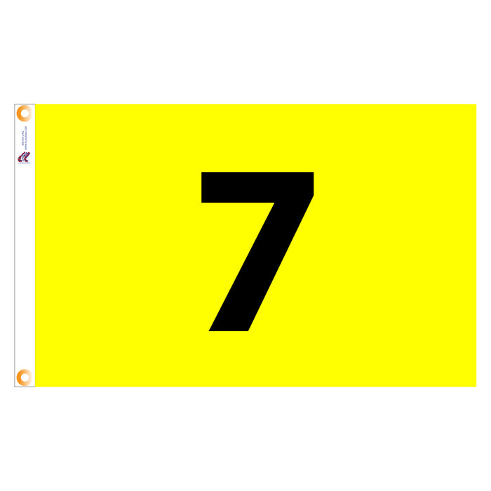 Individual Numbered Golf Flags with Grommets