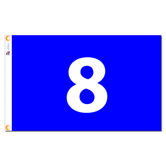 Individual Numbered Golf Flags with Grommets