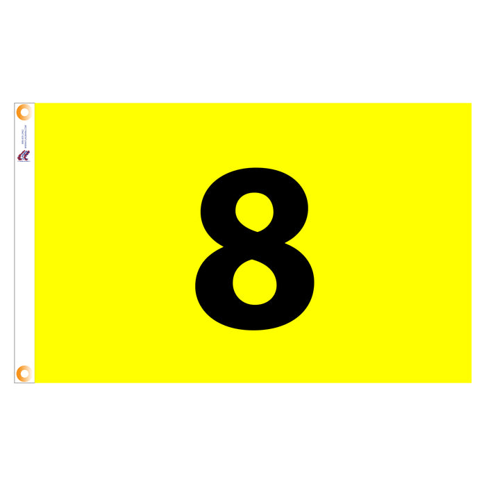 Individual Numbered Golf Flags with Grommets