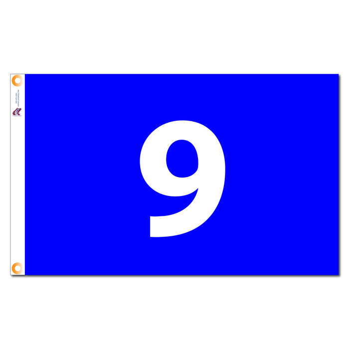 Individual Numbered Golf Flags with Grommets