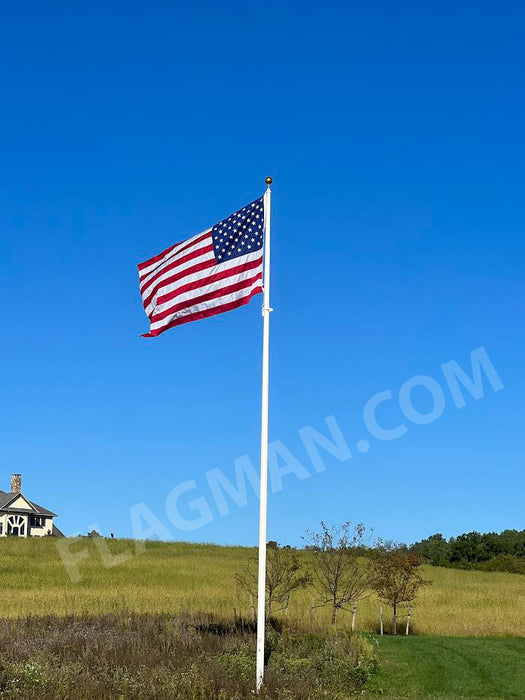 External Halyard AFP Fiberglass Flagpole - *20 Year Warranty*