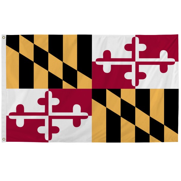 Maryland Outdoor Nylon Flag (Low-Medium Wind Areas)