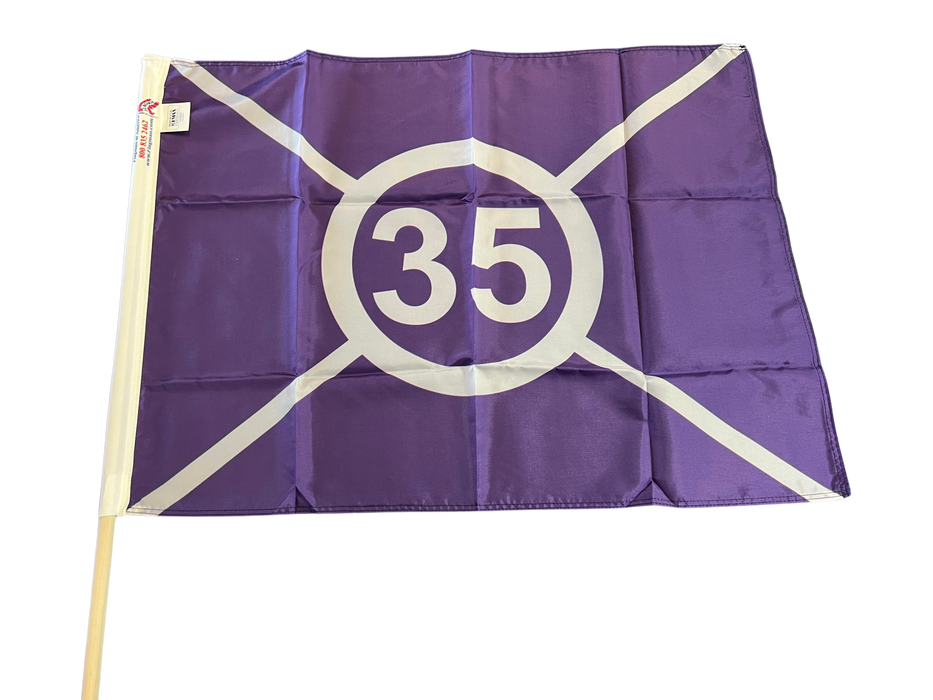 Printed Code 35 Racing Flag