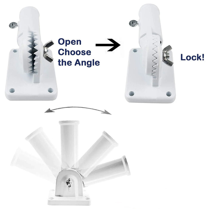 Adjustable Aluminum Bracket - White