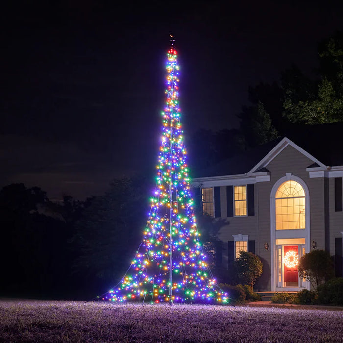 Fairybell Flagpole Christmas Tree Lights