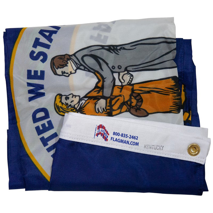 Kentucky Outdoor Nylon Flag (Low-Medium Wind Areas)