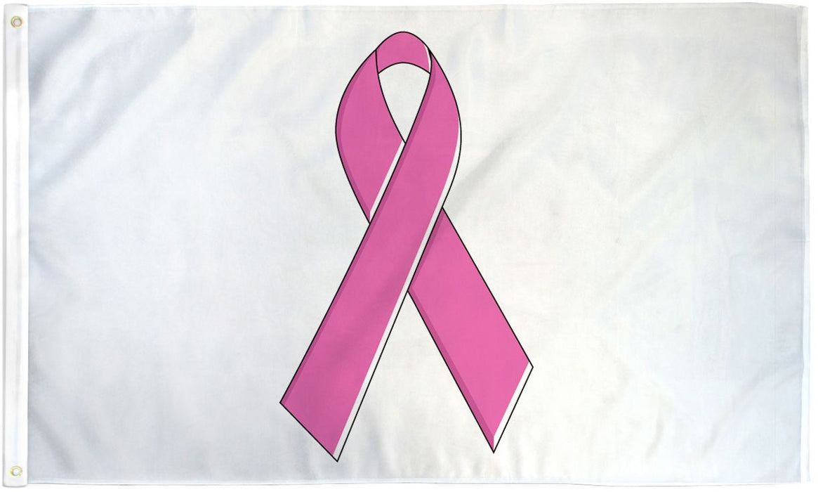 Pink Ribbon Classic 3'x5' Outdoor Flag