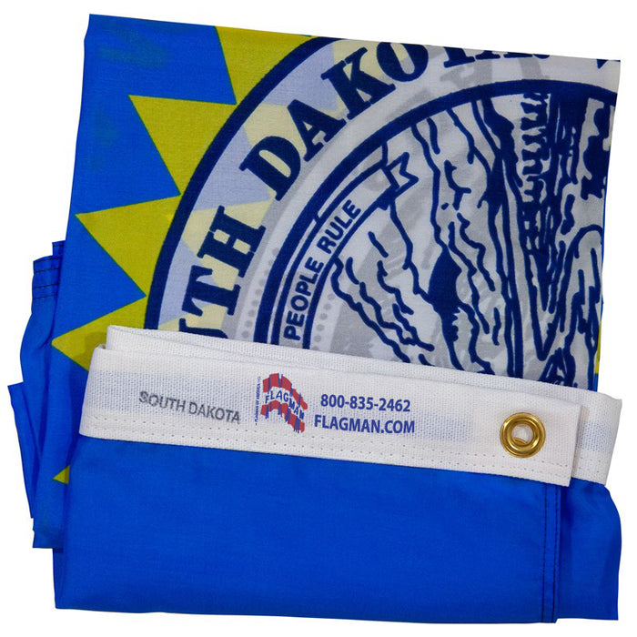 South Dakota Outdoor Nylon Flag (Low-Medium Wind Areas)