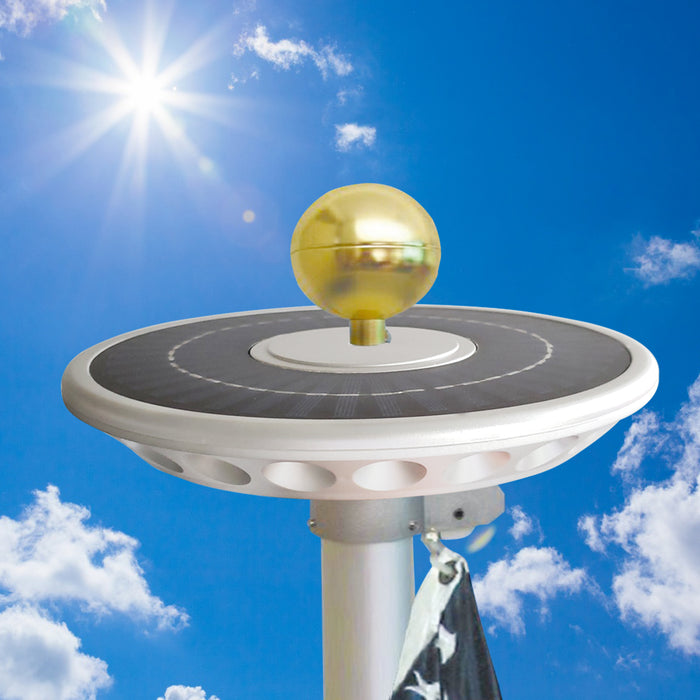 Double Row Solar Flagpole Top Light - 40 LED