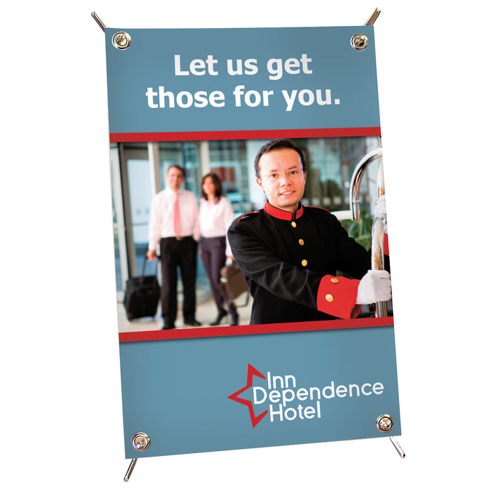 12"x18" Table Top X Banner Display Kit