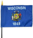 Miniature Wisconsin Flag