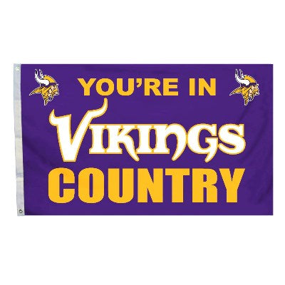 minnesota vikings outdoor flag for sale - officially licensed - flagman of america