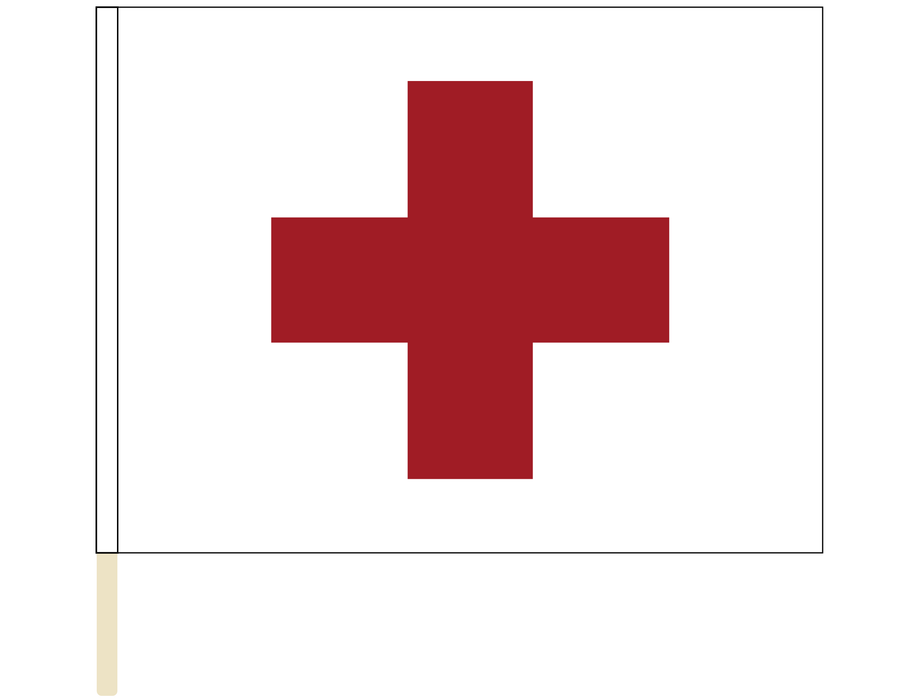 Sewn Ambulance Racing Flag