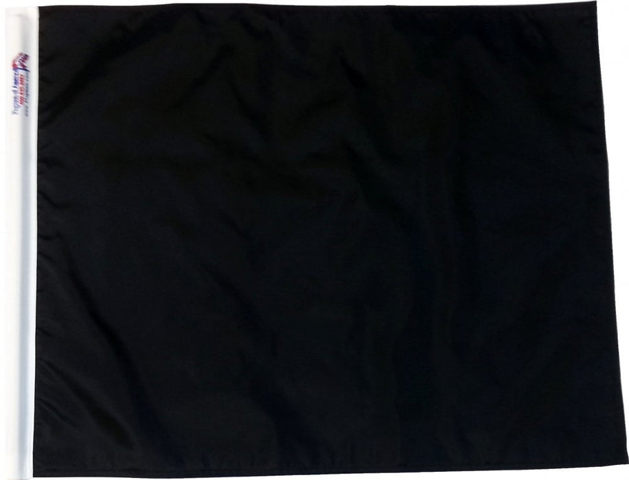 Solid Black Racing Flag