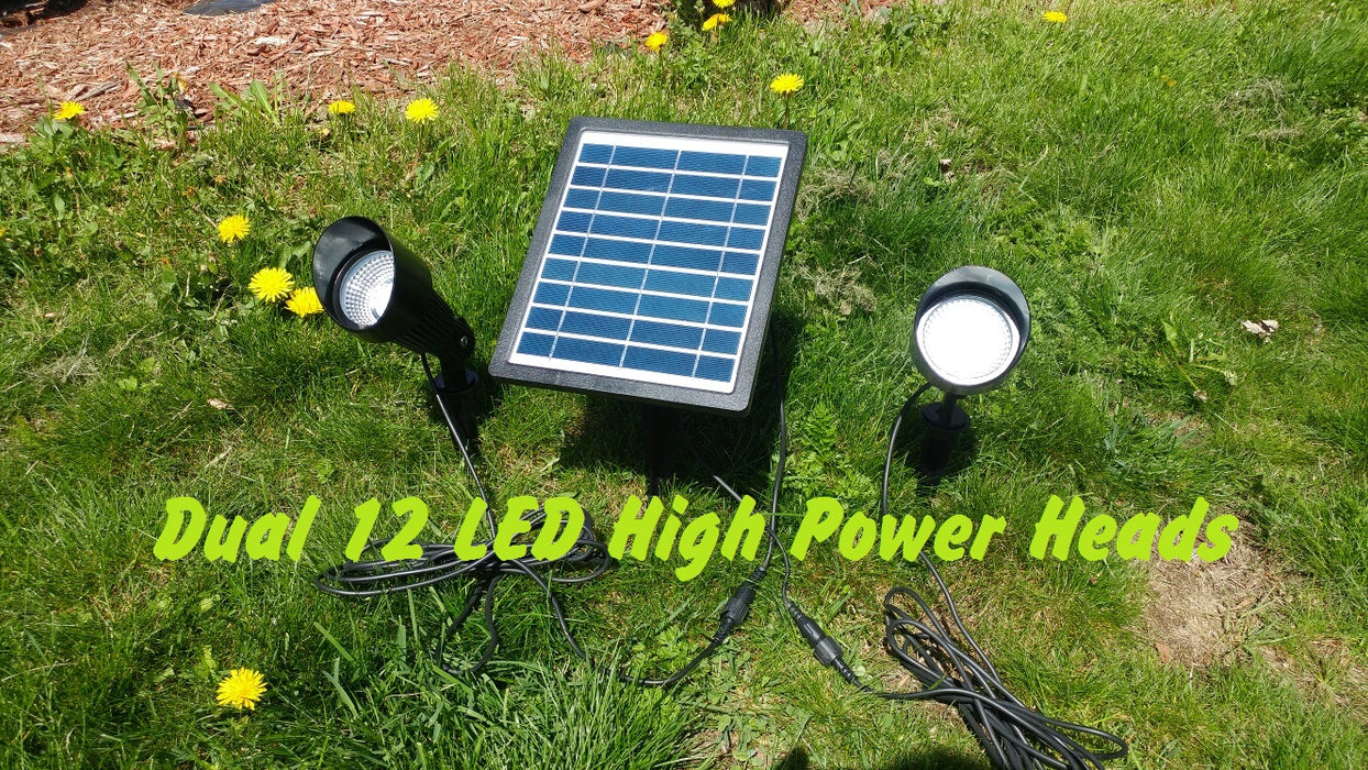 Dual Solar Spot Light Kit