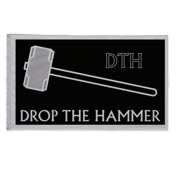 Granby Bears Drop The Hammer Printed Flag - 3'x5' - Nylon - Single Reverse - Heading & Grommets