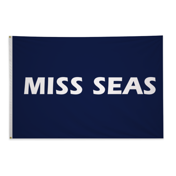 Miss Seas Printed Flag - 4'x6' - Nylon - Single Reverse - Heading & Grommets