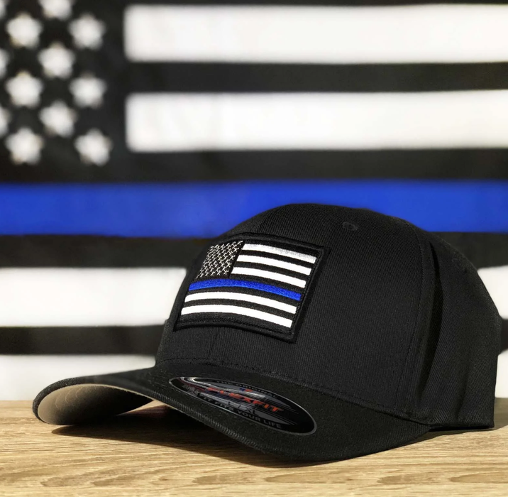 Thin Blue Line Flex Fit - Black