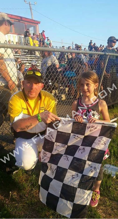 Printed Black & White Checkered Racing Flag