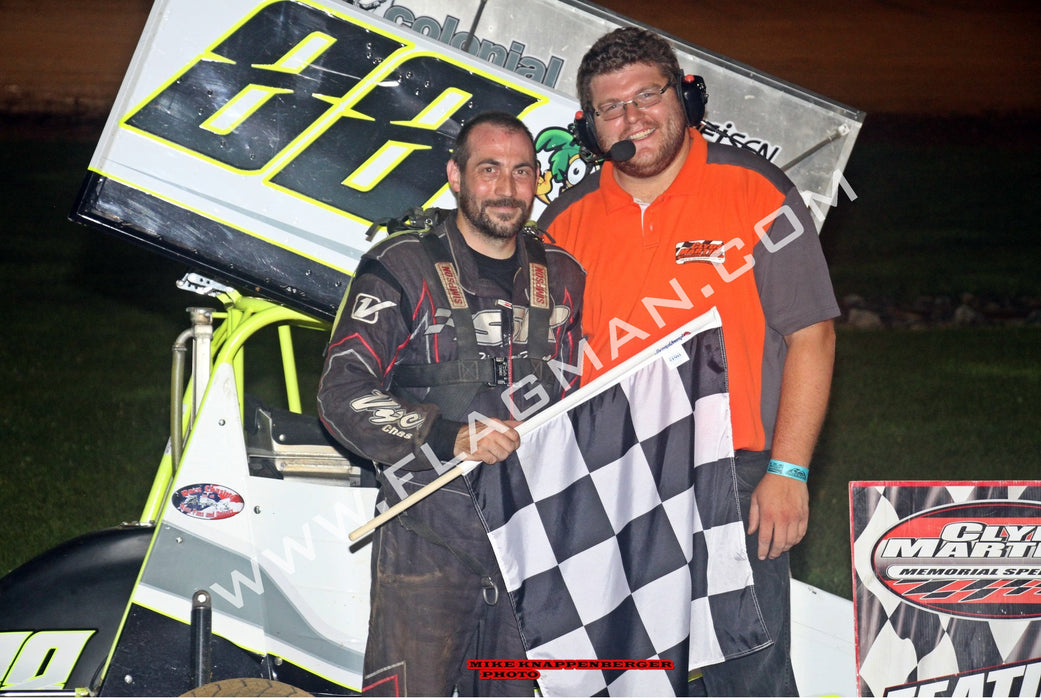 Printed Black & White Checkered Racing Flag