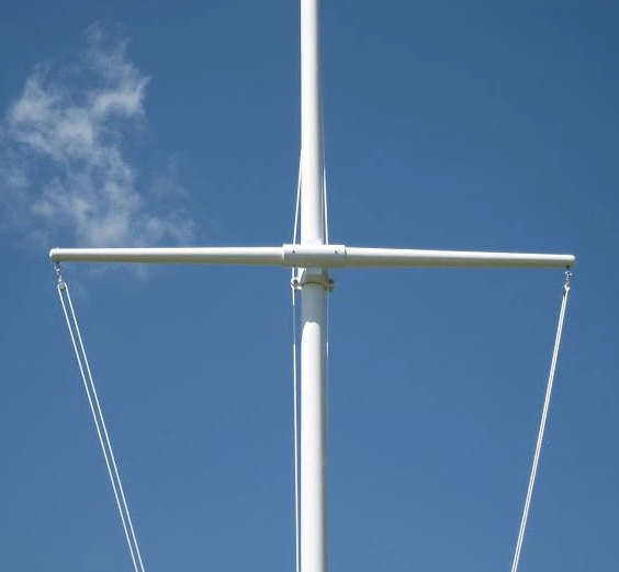 Fiberglass Flagpole with Yardarm - Yardarm for Sale - Flagpoles for Sale Connecticut