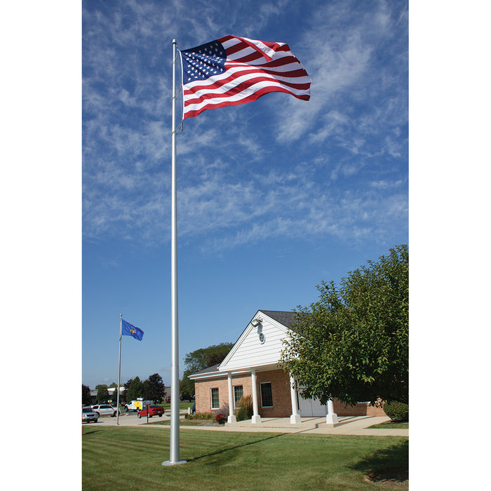 Commercial Grade Aluminum Flagpole - Internal Winch - Lifetime Warranty - Made in USA