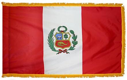 Peru Government Indoor Flag for sale