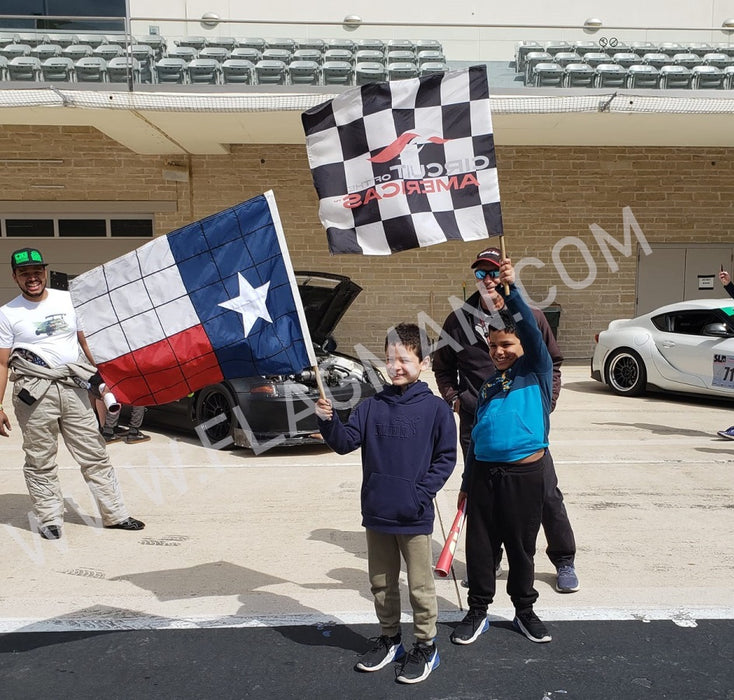 Sewn Texas Checkered Racing Flag