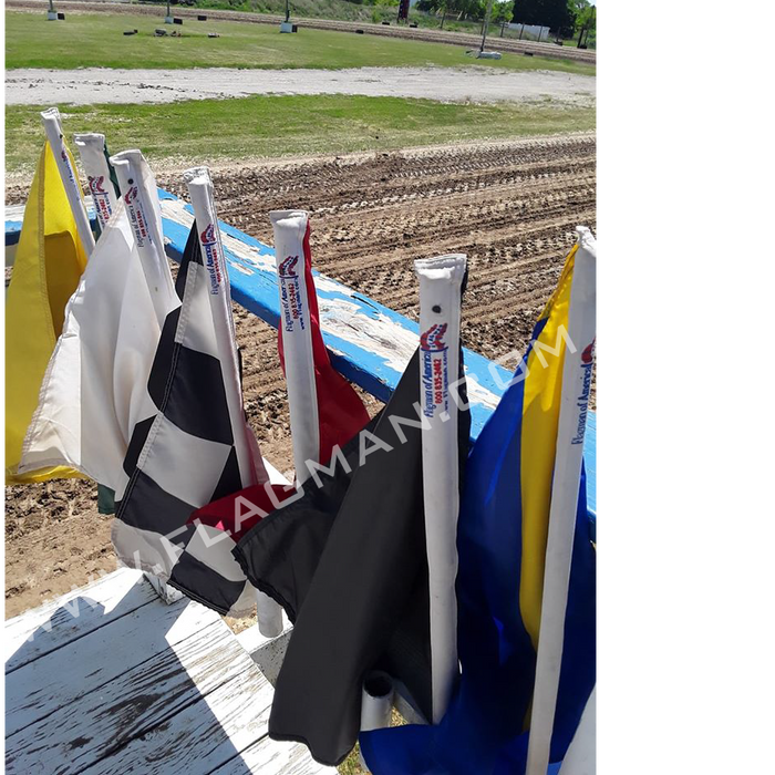 Solid White Racing Flag